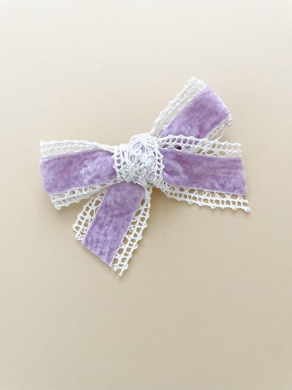 Velvet Lace Bow - N + K
