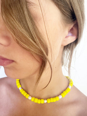 Matte Yellow Necklace