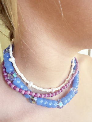 Cream Necklace with Pearls