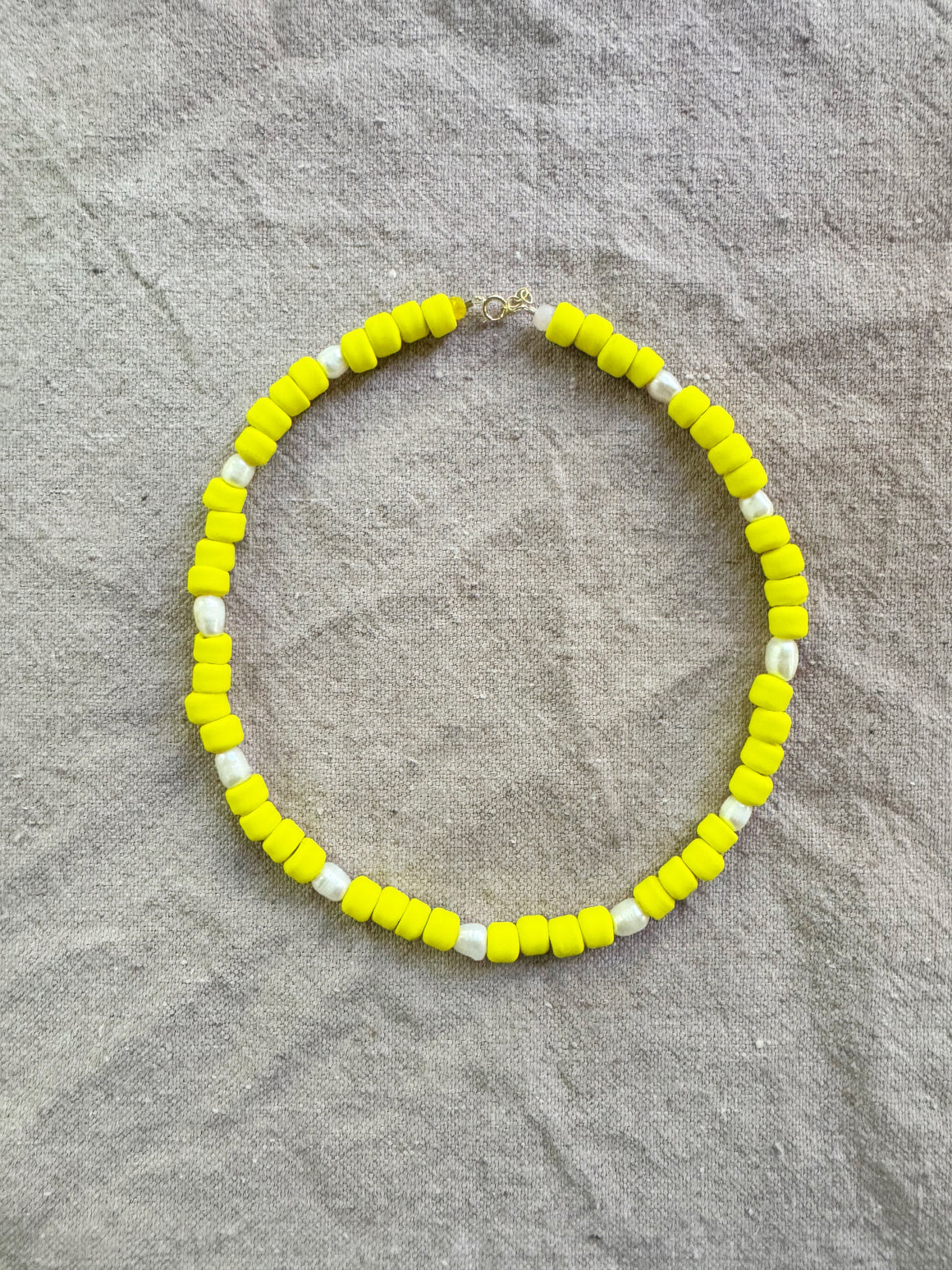 Matte Yellow Necklace