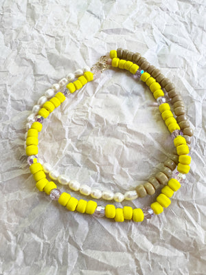 Matte Yellow Necklace