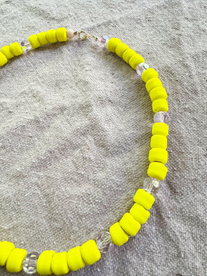Matte Yellow Necklace
