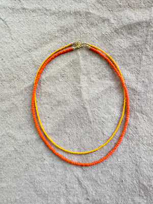 Solid Orange Necklace