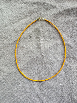 Solid Orange Necklace