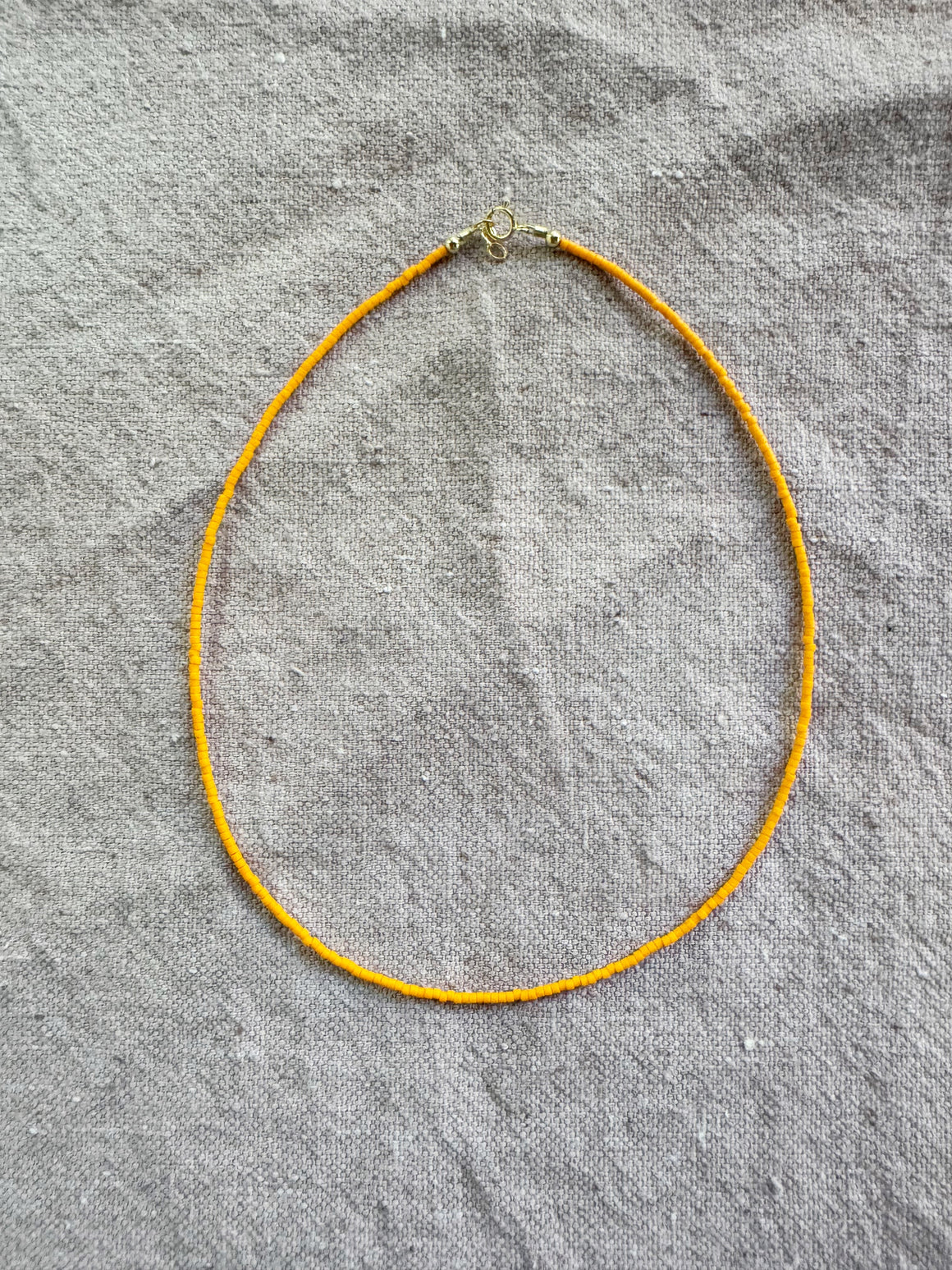 Solid Orange Necklace