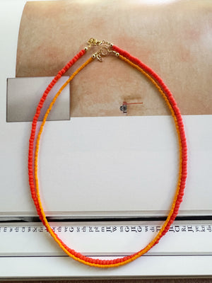 Solid Matte Red Necklace