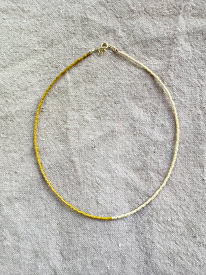 Cream & Tan Necklace
