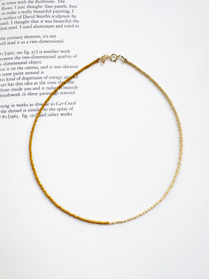 Cream & Tan Necklace